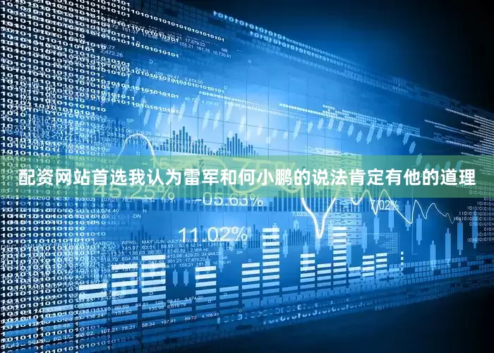 配资网站首选我认为雷军和何小鹏的说法肯定有他的道理